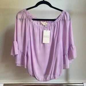 LaVen Off shoulder bell sleeve top